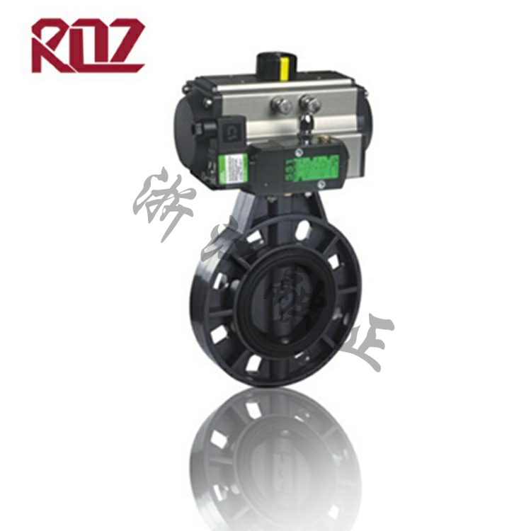 Pneumatic PVC butterfly valve