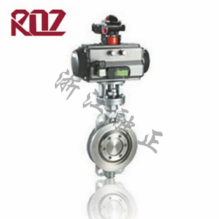 Pneumatic hard-sealed butterfly valve