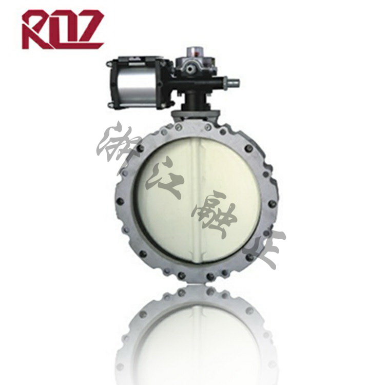 Pneumatic cement butterfly valve