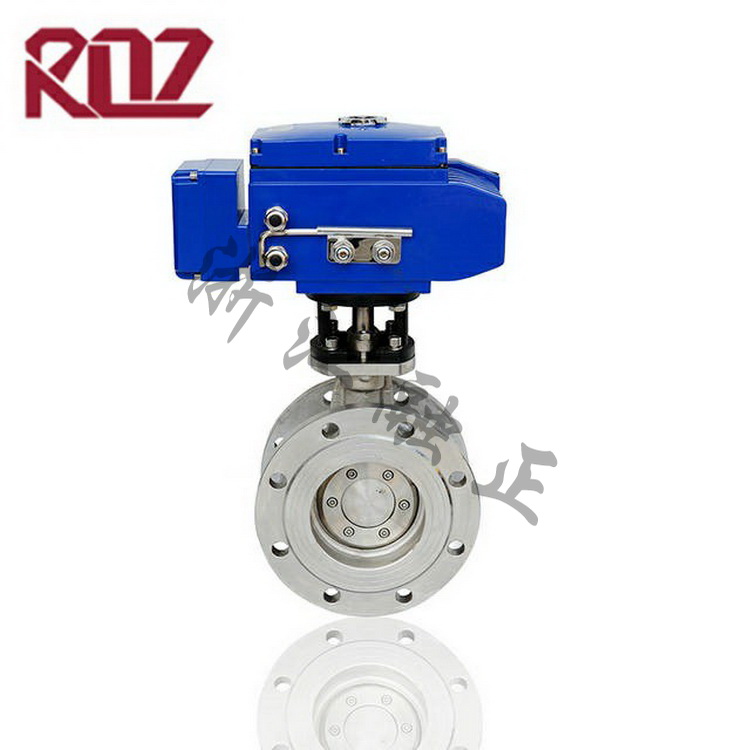 Electric flange hard seal butterfly valve